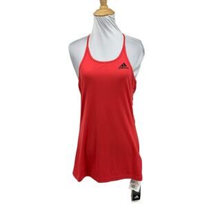 Adidas Tank Top Womens M Medium Climalite Performance Step Up Thin Racerback